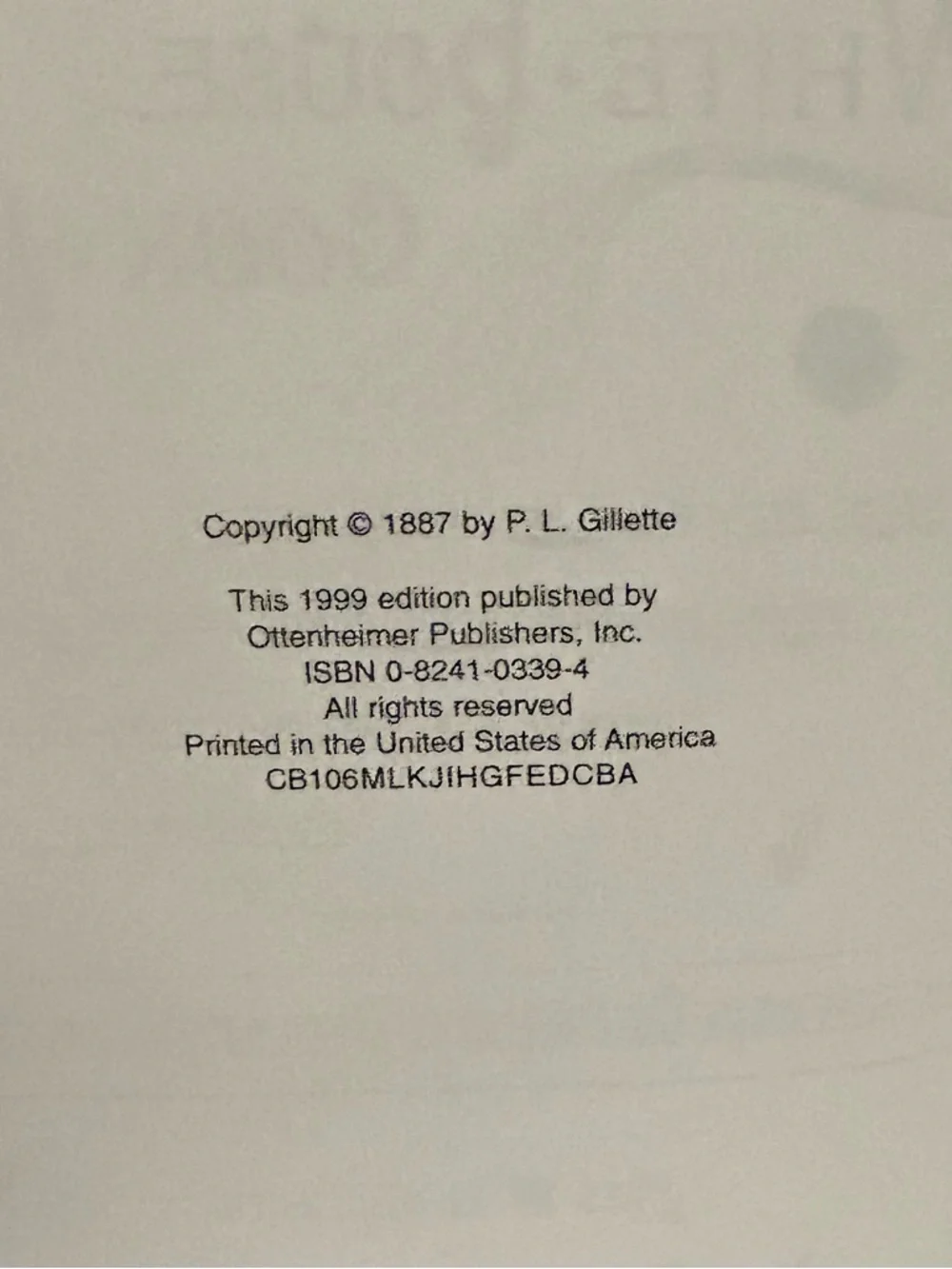 Vintage 1999 The Original White House Cook Book, Copyright 1887